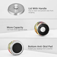 Load image into Gallery viewer, Spring Cute Gnome Cigarette Butt Container, Self Extinguishing Ash Tray, Pretty Ashtray Women