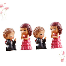 Load image into Gallery viewer, LIOOBO 6pairs Miniature Couples Ornaments for Creative Landscape Decoration Resin Bride and Groom Figures for Mini Garden and Desktop Use