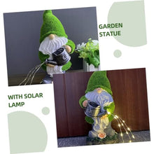 Load image into Gallery viewer, Cabilock Solar Powered Gnome Lamp Decorative Garden Gnome Ornament Resin Solar Light for Outdoor Lawn Creative Decor for Garden Parties and Events