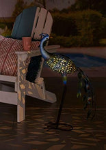 Load image into Gallery viewer, Luxform Solar Powered Peacock Garden Ornament Lighting