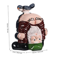Load image into Gallery viewer, Cabilock 2pcs Funny Garden Gnomes Statues Resin Welcome Decorations for Home Cute Inverted Gnome Figurines for Outdoor Patio Unique Idea