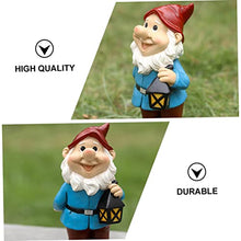 Load image into Gallery viewer, BESPORTBLE 1pc Adorable Dwarf Resin Garden Ornament for Decor and Lightweight Gnome Statue Charming Desktop and Patio Decoration for Home Office