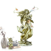 Load image into Gallery viewer, kivrimlarv Garden Fairy Figurines - Fairy Statue Miniature Figurines - Fairy Statue Miniature, Flower Fairy Miniature Decoration for Courtyard