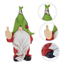 Load image into Gallery viewer, Happyyami Solar Garden Ornaments Garden Gnome Statue Solar Path Lights Outdoor Decor