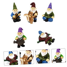 Load image into Gallery viewer, Cabilock 6pcs Unique Resin Gnome Statue Ornament Garden Decor for Gnomes Garden Ornaments Fun Outdoor Flower Pots