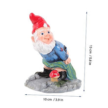 Load image into Gallery viewer, BESPORTBLE Gnome Yard Ornament Funny Elf Statue Gnome Garden for outside for Decor Window Cabinet Desk