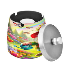Load image into Gallery viewer, Spring Gnome Ash Tray Trash Can, Smell Free Ash Tray, Home Ashtray