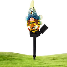 Load image into Gallery viewer, Gnome Solar Light, Bee Gnome Statue, Garden Stake Lights, Outdoor Solar Gnome, 14.5x9.5cm/5.71x3.74 Inches, 0.34k G, Resin, Abs Floor Plug for Garden, Lawn, Patio, Yard