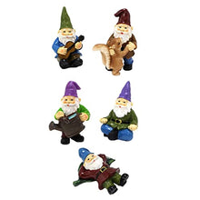 Load image into Gallery viewer, Toyvian 6Pcs Garden Gnome Statue Ornament Creative Resin Dwarf Figurines for Decoration Durable Outdoor Adornment Weather Resistant Courtyard Decor