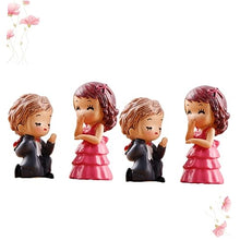 Load image into Gallery viewer, KONTONTY Couples Adornment Resin Crafts Miniature Couples for Desktop Decoration Home Office Decor Micro Landscape