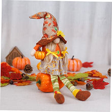 Load image into Gallery viewer, AOKWAWALIY Gnome Figurine Gonk Ornament Harvest Festival Gnome Doll Thanksgiving Decor Cloth Decorative Doll Maple Leaves Rudolph