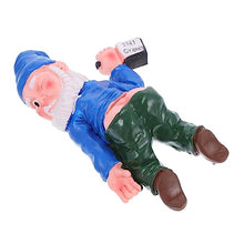 Load image into Gallery viewer, Happyyami Drunk Dwarf Garden Gnome Statue for Outdoor Decor Creative Craft Decoration for Lawn and Patio Unique Holiday