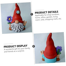 Load image into Gallery viewer, SUPVOX Garden Gnome Doll Figurine Decorative Home Ornament for Spaces Unique Boys and Girls and Friends Protective Sculpture against Evil and Misfortune