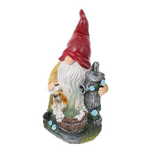 Load image into Gallery viewer, Happyyami 1pc Solar Gnome Light Garden Gnome Ornament Lamp Dog Themed Outdoor Decor for Lawn and Backyard Unique Design for Home Decoration