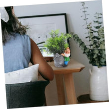 Load image into Gallery viewer, SUPVOX Creative Fairy Gnome Resin Flower Pot Planter for Indoor and Outdoor Use Compact Decorative Succulent Container with Playful Garden Statue for Desks Shelves and Windowsills