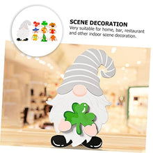 Load image into Gallery viewer, OUNONA 1set Wooden Gnome Decor Removable Accessories for Christmas Halloween Independence Day Desktop Ornament for Home Bar and Restaurant