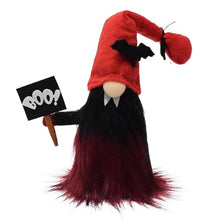 Load image into Gallery viewer, Attiigny Halloween Vampire Decorations Gnomes Plush, Festival Ornaments Red Stuffed Scandinavian Gonk, Handmade Shelf Tabletop Decor Santa Tomte Halloween Party Gifts for Family,Friends