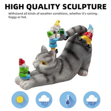 Load image into Gallery viewer, Cat Gnomes Garden Statues,Cat Sculpture Decorations Outdoor Lawn & Yard Figurine,for Women Mother Kids,Cat Lover Gifts,Patio, Balcony, Yard, Lawn Ornament