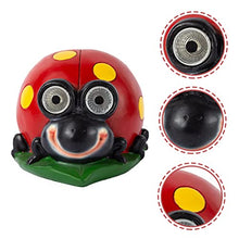 Load image into Gallery viewer, Toyvian Solar Garden Ladybug Figurine Water Resistant Outdoor Statue Decorative Solar Lights for Lawn Automatic Dusk to Dawn Illumination