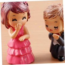 Load image into Gallery viewer, FONDOTIN 2 Pairs Miniature Couples Resin Pvc Crafts for Home Office Decor Couples Adornment