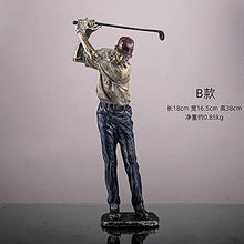 Load image into Gallery viewer, Bticx Golfer Statues, Luxury Character Figurine, Creative Modern Sport Statue Art Figurines, Nordic Crafts for Office Desk Living Room Home Decoration
