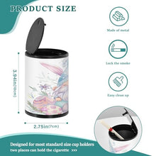 Load image into Gallery viewer, Gnomes with Colorful Eggs Car Smoking Ash Tray Smokeless Ashtray for Car Portable Cigarette Disposal, Large Portable Ashtray