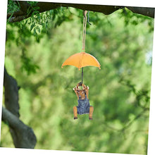 Load image into Gallery viewer, Toyvian Creative Resin Deer Statue for Garden Decor Umbrella Deer Ornament for Outdoor and Courtyard Decoration Compact Lifelike Craftsmanship Nature Inspired Accent