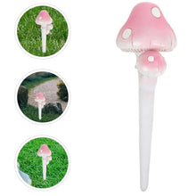 Load image into Gallery viewer, Happyyami Garden Glowing Resin Mushroom Stake Outdoor Decor for Lawns Flower Pots Miniature Landscapes Lifelike Garden Mushroom Ornament for Patios Front Porches