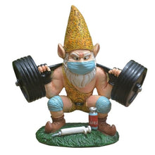 Load image into Gallery viewer, Garden Gnome Outdoor Workout Statues, Barbell Dwarves Sculpture, Weightlifting Resin Gnome, 13 x 8 x 6 cm, Dwarf Weightlifting Resin Ornaments for Patio Lawn Home Decorations (Weightlifting Gnome)