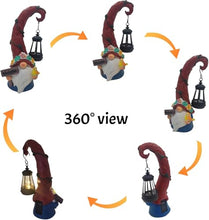 Load image into Gallery viewer, Solar Outdoor Figurine Lights Gnome Garden Decor Statue with LED Flowers & Lantern, Glowing Fairy Yard Decorations for Outside Patio Yard Front Porch, Housewarming Home Decor Gifts Thanksgiving