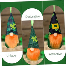 Load image into Gallery viewer, Ciieeo 2sets Funny Gnomes Garden Ornaments Patrick's Day Gnome Pendant Home Decor Cotton Cloth Party Decorations 8pcs*2