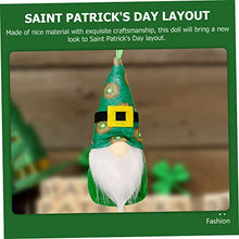 Load image into Gallery viewer, Ciieeo 2sets Funny Gnomes Garden Ornaments Patrick's Day Gnome Pendant Home Decor Cotton Cloth Party Decorations 8pcs*2