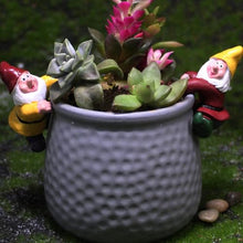 Load image into Gallery viewer, Min GNOME Pot Decorations - 2X Resin Climbing Figurines, Cute Garden GNOME Statues | Fairy Garden Accessories Pots, , Indoor Outdoor Decoration, Small