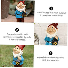 Load image into Gallery viewer, Happyyami Garden Gnomes Statue Resin Dwarf Ornament Resin Decoration for Fairy Garden Home Office Desktop Decor