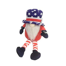 Load image into Gallery viewer, Patriotic Veterans Day Uncle Tomte 4th of July Nisse Handmade Scandinavian Ornaments Kitchen Tray Decorations