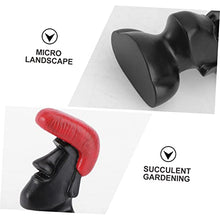 Load image into Gallery viewer, Mipcase 3pcs Miniature Hairdressing Action Figure Doll Toy for Garden Decoration Red Hair Style Ornaments for Landscape Gardening and Decor