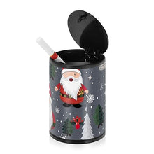 Load image into Gallery viewer, Christmas Gnomes with Sleighs and Snowflakes Smoking Cup Ashtray Smokeless Ash Tray Portable Smokeless Ashtray, Covered Ashtrays Cigarettes Car