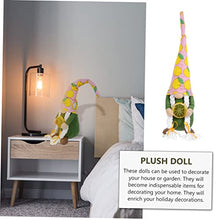 Load image into Gallery viewer, VALICLUD Lemon Gnome Doll Ornament Swedish Gnome Decoration for Home Garden Holiday Decor for Living Room Bedroom Office Adds Touch of Whimsy and Luck