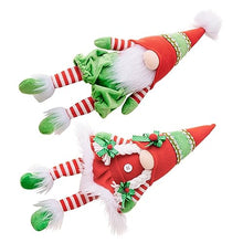 Load image into Gallery viewer, Ciieeo 2Pcs Delicate Gnome Doll Ornaments Christmas Gnome Decorations for Tabletop Centerpiece Style and Gonk Figurines for Holiday Decor