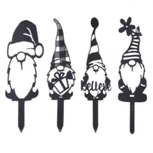 Load image into Gallery viewer, 4pcs Metal Garden Gnomes Outdoor Funny Gnome Statues for Yard Art Large Size Decorative Garden Stakes