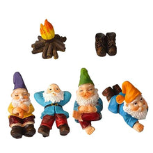 Load image into Gallery viewer, POPETPOP 3 Sets Quirky Garden Gnomes Resin Miniature Yard Decorations Unique Gnome Crafts for Outdoor Christmas Decor