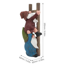Load image into Gallery viewer, CDQL Garden Gnome Statue, Funny Gnome Figurine, Climbing Funny Gnome Garden Statue, Resins Ornament for Patio, Yard, Lawn, Porch