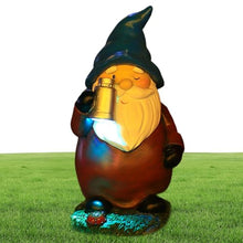 Load image into Gallery viewer, Solar Gnome Decorations for Outdoor, Waterproof and Illuminated Sculptural Decorations for Garden, Lawn, Terrace, Spring, Autumn, Halloween