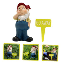 Load image into Gallery viewer, Happyyami 1set Garden Gnome Figurine Funny Resin Dwarf Statues for Outdoor Decoration Adorable Garden Supplies for Lawn and Patio Creative Landscape Art Decor