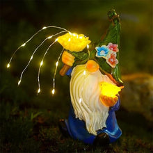 Load image into Gallery viewer, Dtaigou Solar Statues,Outdoor Figurine LED Lights Solar Statue | Resin Weatherproof Gnome Shape Night Lamp for Lawn Backyard Pathway Patio Poolside Porch Housewarming