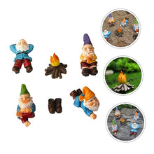 Load image into Gallery viewer, POPETPOP 3 Sets Quirky Garden Gnomes Resin Miniature Yard Decorations Unique Gnome Crafts for Outdoor Christmas Decor