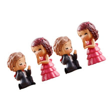 Load image into Gallery viewer, LIOOBO 6pairs Miniature Couples Ornaments for Creative Landscape Decoration Resin Bride and Groom Figures for Mini Garden and Desktop Use
