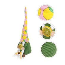 Load image into Gallery viewer, VALICLUD Lemon Gnome Doll Ornament Swedish Gnome Decoration for Home Garden Holiday Decor for Living Room Bedroom Office Adds Touch of Whimsy and Luck