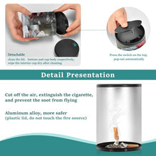 Load image into Gallery viewer, Winter Cute Gnome Snowman Smoke Ash Container Smokeless Travel Ashtray with Lid Portable Ashtray for Car, Covered Ashtray