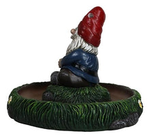 Load image into Gallery viewer, Ebros Gift Gnaughty Pot High Smoking Gnome Garden Friend Sunflowers Grass Greens Zen Meditation Cone and Stick Incense Burner Holder Figurine Fantasy Home Decorative Accent